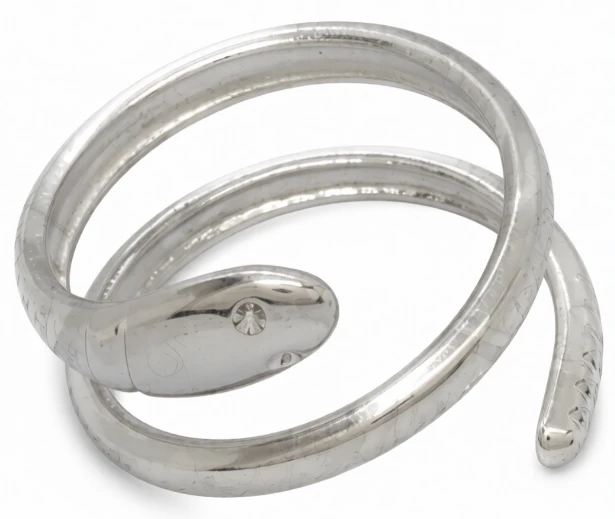 Anillo de acero quirurgico serpiente